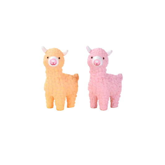 Alpaca Llama Miniature Fairy Garden Animal Figurine – Resin Animal Decoration for Fairy Gardens