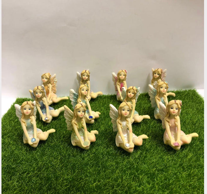 14Pcs Fairy Garden Accessories Kit Solar light fairy house Outdoor Home Decor