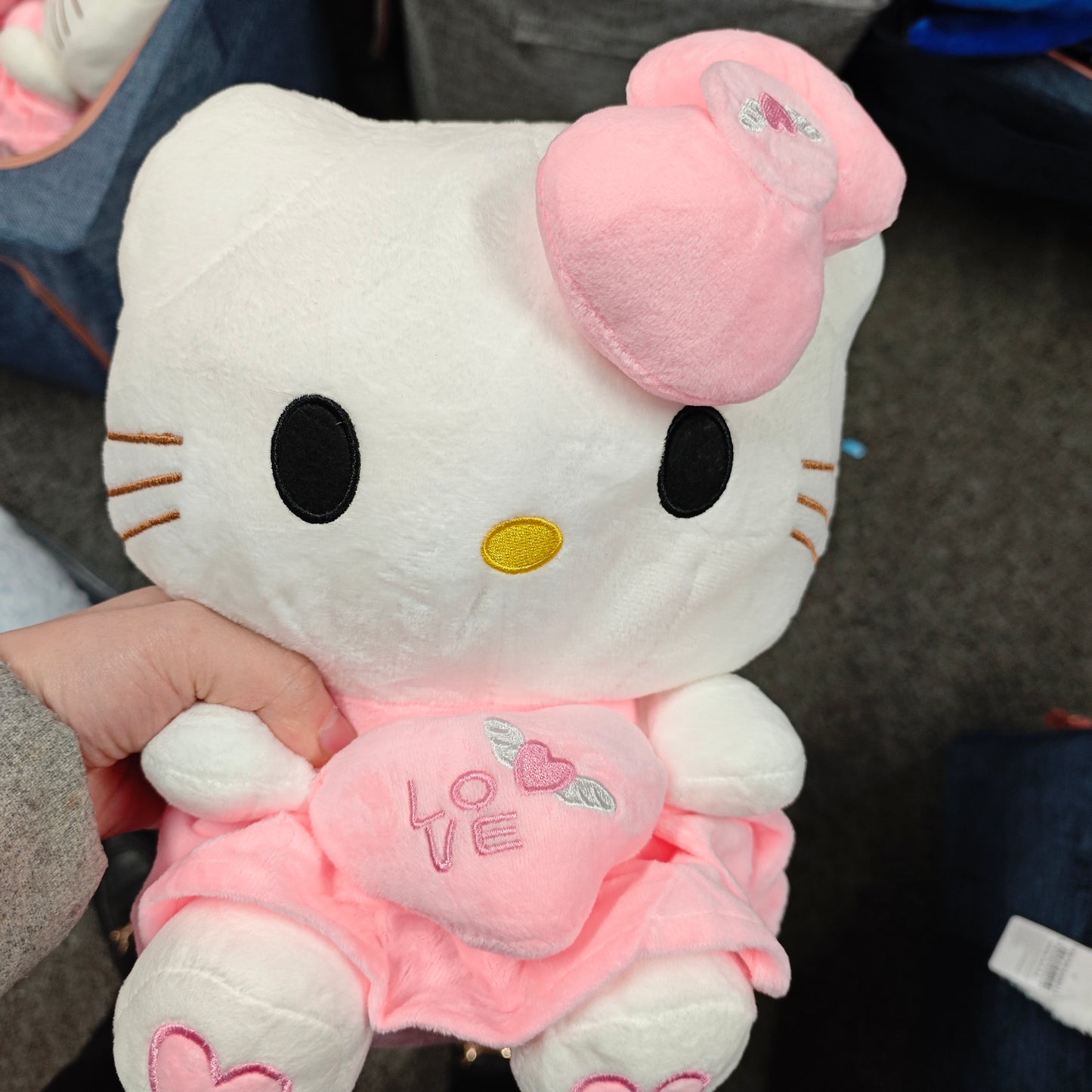 Pink Kitty Love Plush Toy