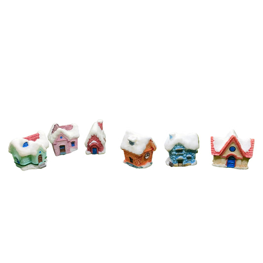 Snow Fairy House Fairy Garden Accessories Resin Decoration for Fairy Gardens