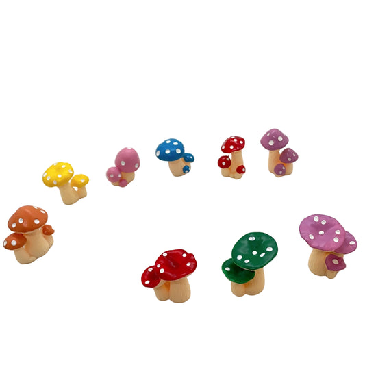 Mushroom Miniature Fairy Garden Plant – Resin Mini Decoration for Fairy Gardens