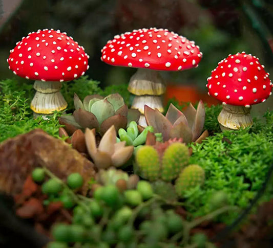 Mushroom Glow in the dark Fairy Garden Accessories