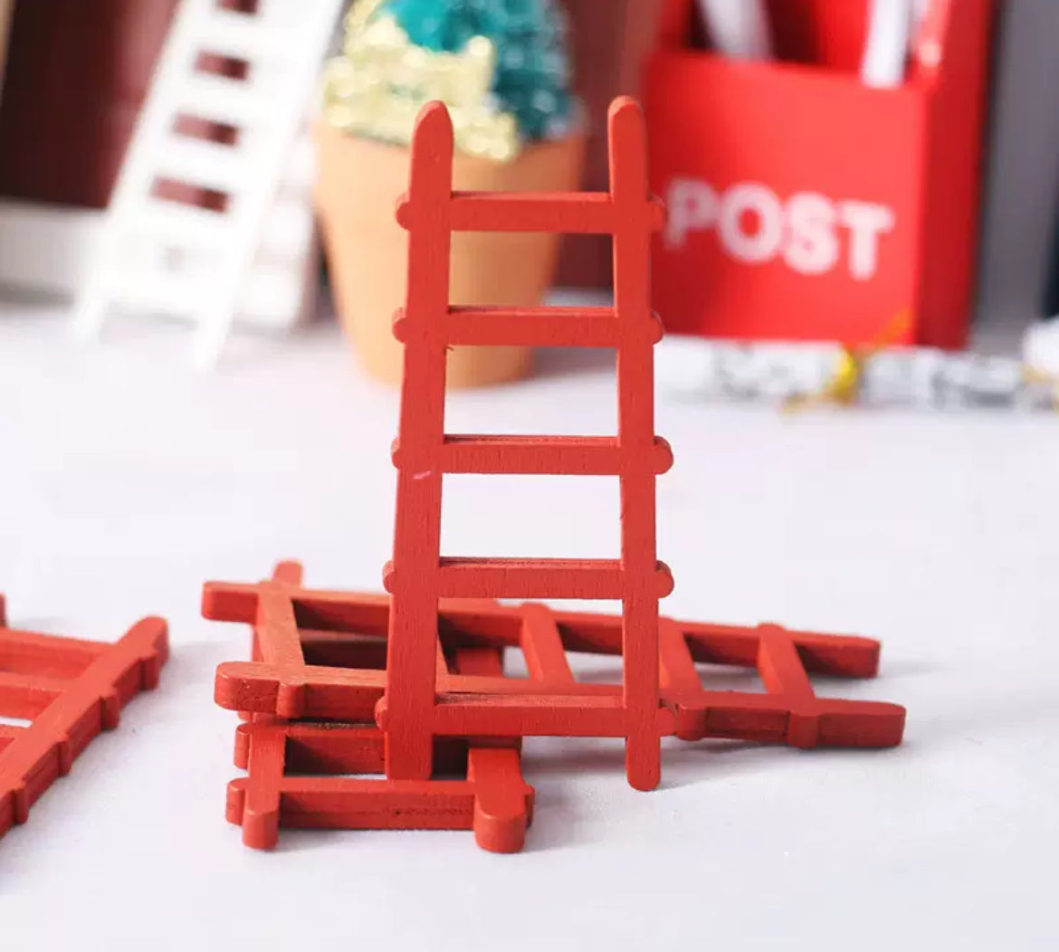 Fairy Garden Accessories Wooden Ladder