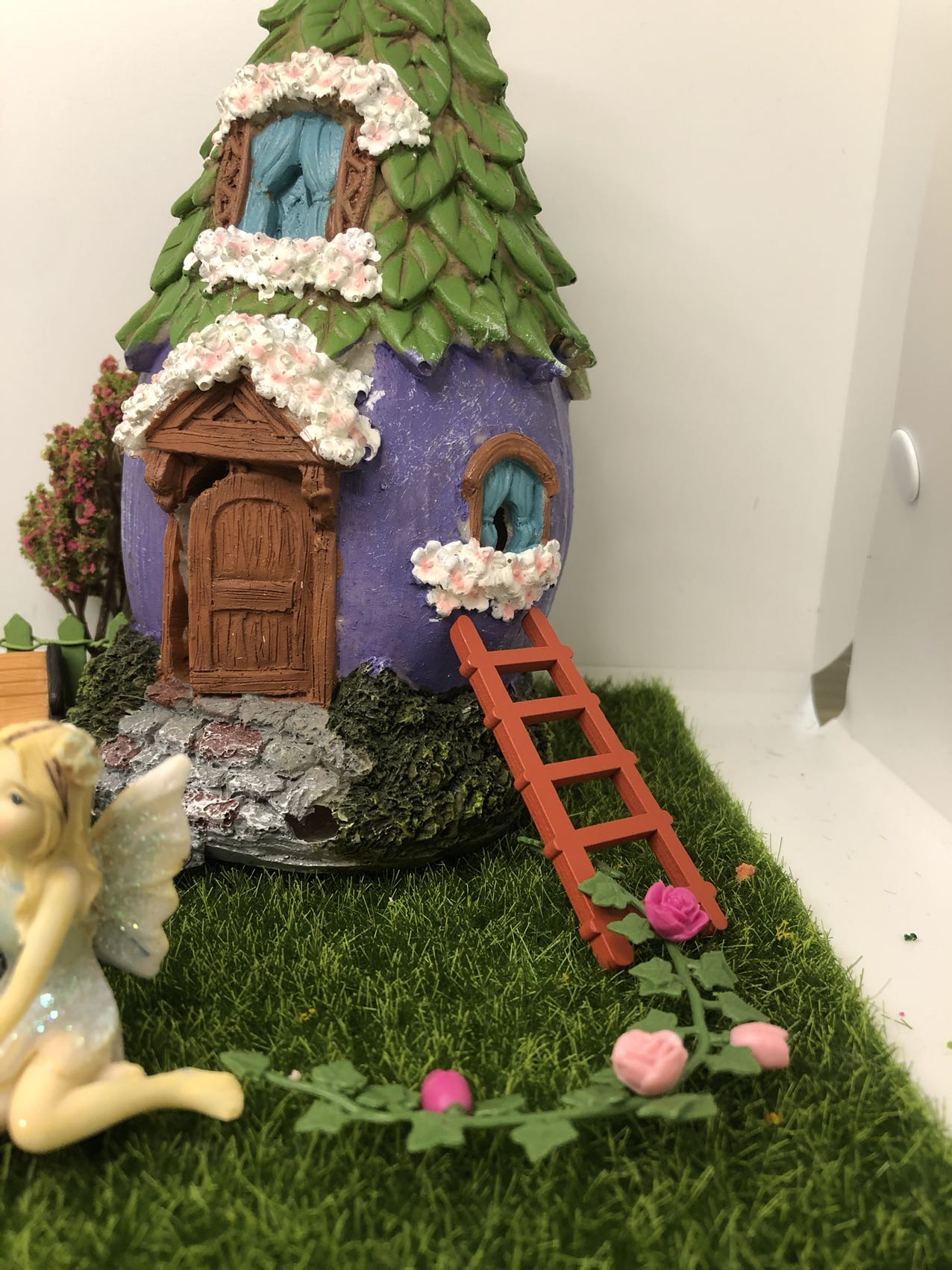 14Pcs Fairy Garden Accessories Kit Solar light fairy house Outdoor Home Decor