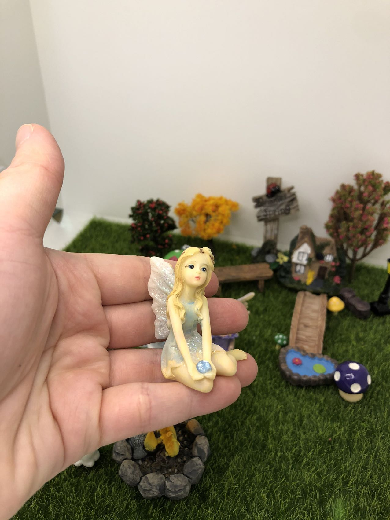 21Pcs Fairy Garden Accessories Kit Figurines Outdoor Home Decoration