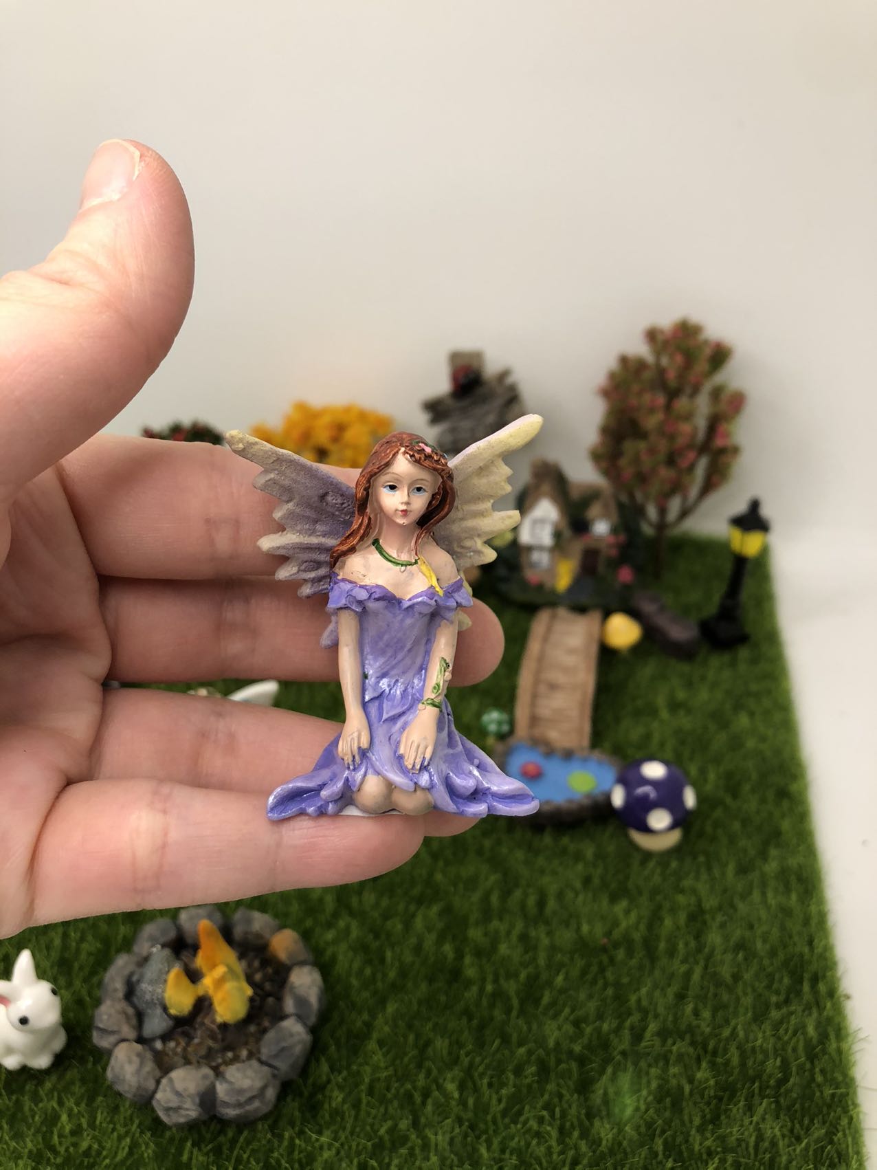 21Pcs Fairy Garden Accessories Kit Figurines Outdoor Home Decoration