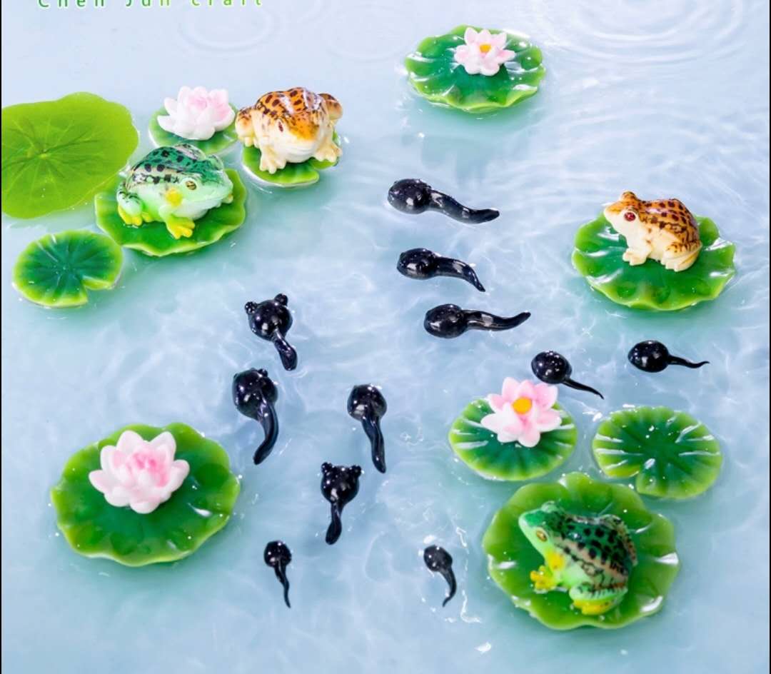 Fairy Garden Accessories Frog Lotus Leaf Lotus Fairy Garden Decor