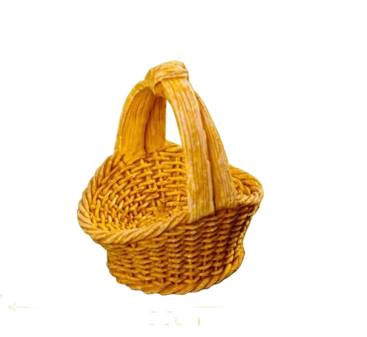 Miniature Fairy Garden Basket – Resin Fairy Garden Accessory for Miniature Displays