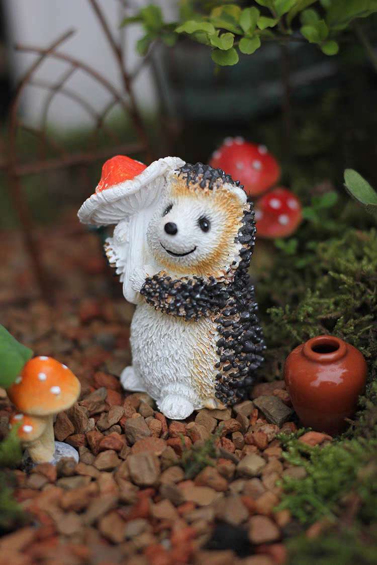 Fairy Garden Accessories Animals Hedgehog