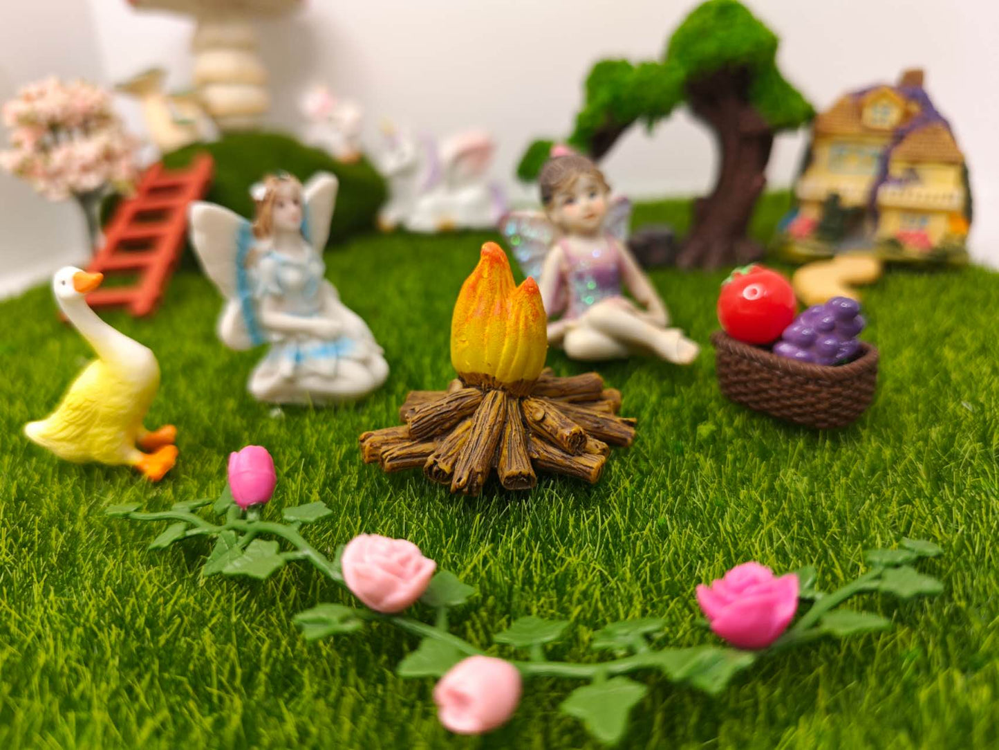 Fairy Garden Kit – 20 PCS Miniature Set with Fairy House, Mushroom, Trees, Unicorns & Fairies