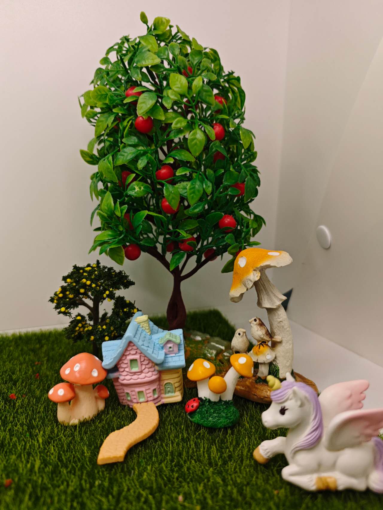 26Pcs Fairy Garden Accessories Kit Decoration Easter Decor Gift Bunny Eggs Chick