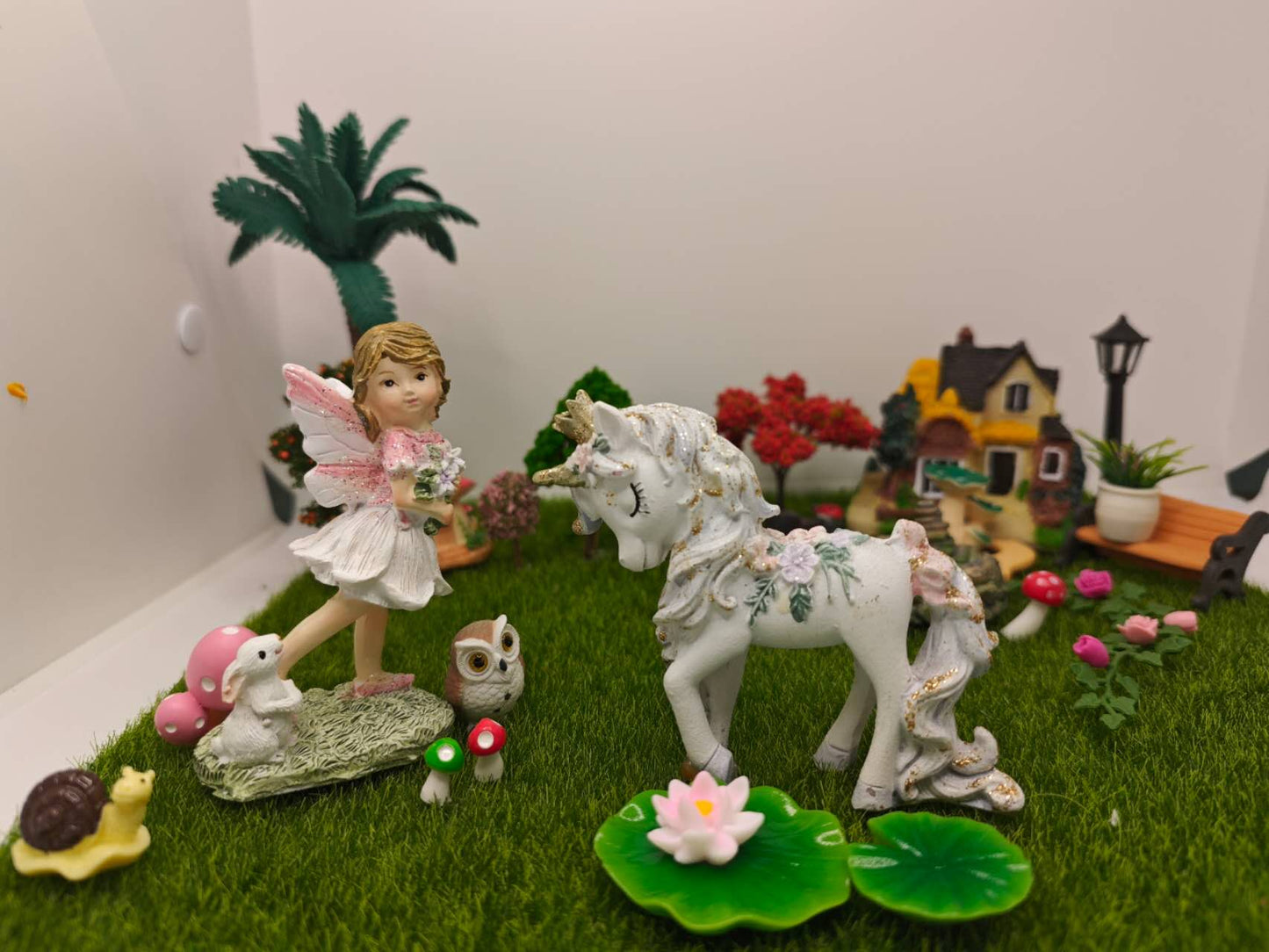 29Pcs Fairy Garden Accessories Kit Fairy Garden Decoration Fairies Unicorn