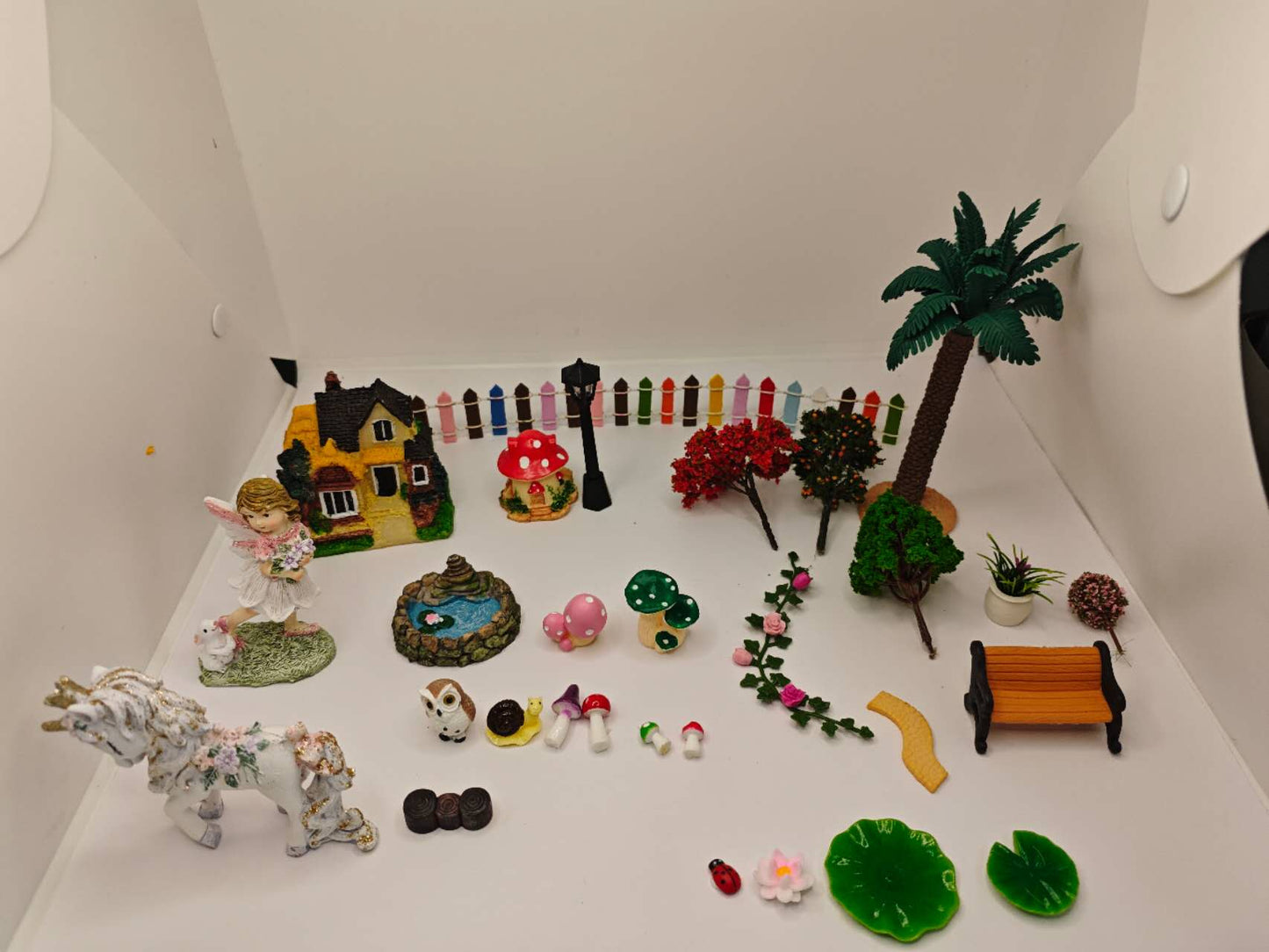 29Pcs Fairy Garden Accessories Kit Fairy Garden Decoration Fairies Unicorn