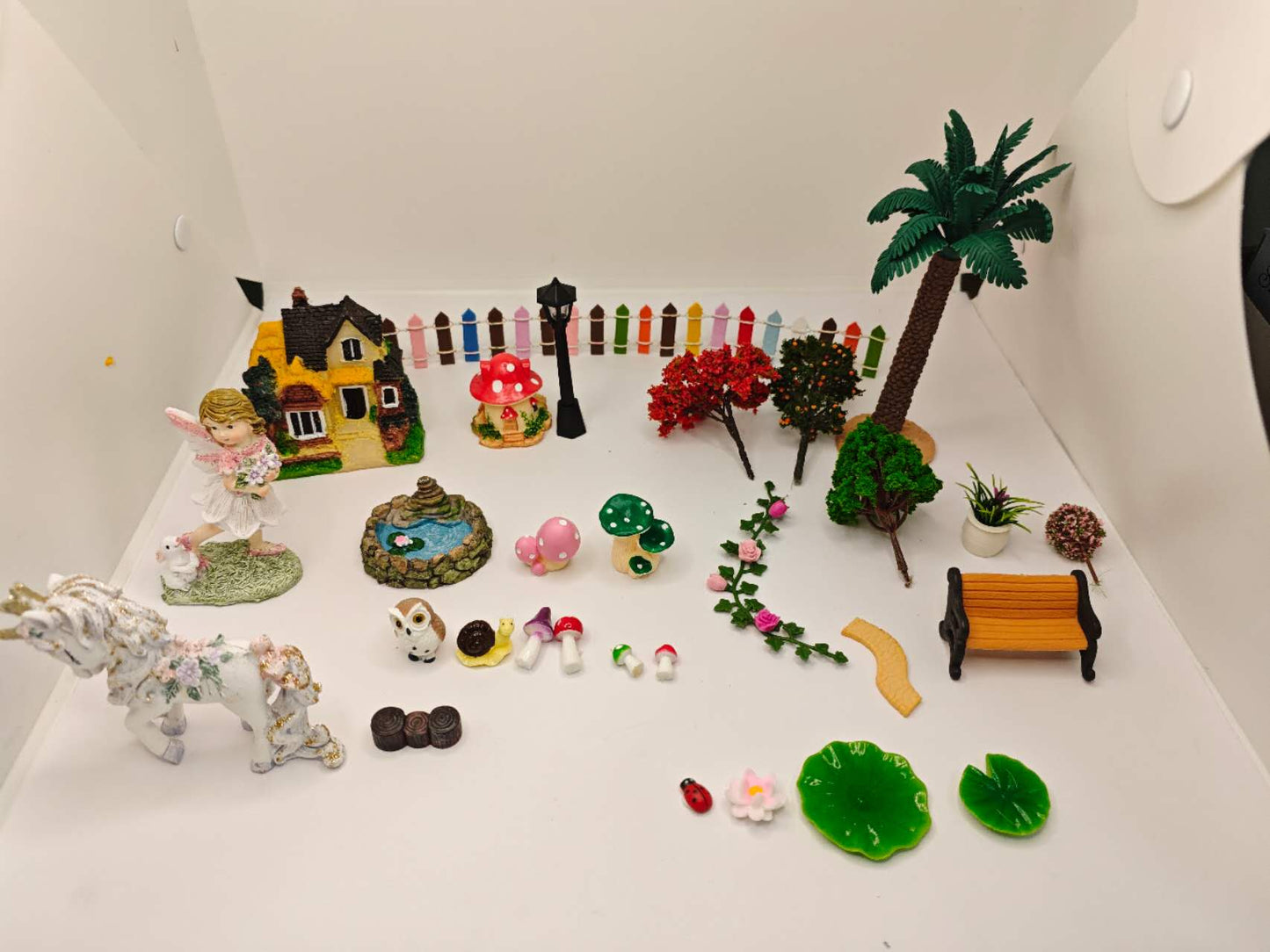 29Pcs Fairy Garden Accessories Kit Fairy Garden Decoration Fairies Unicorn