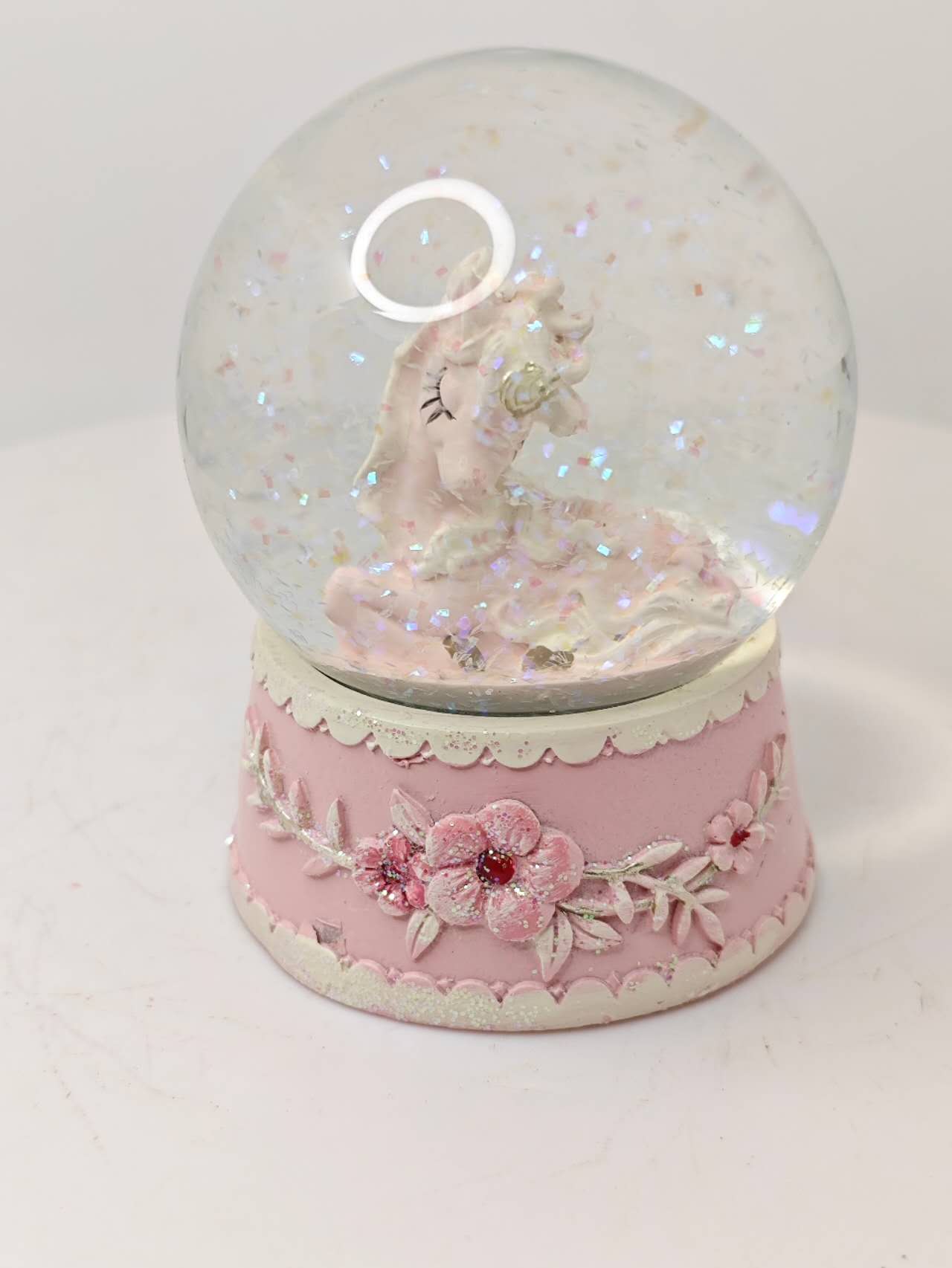 Unicorn Globe – Pink Base Fantasy Crystal Ball Desktop Decor Gift