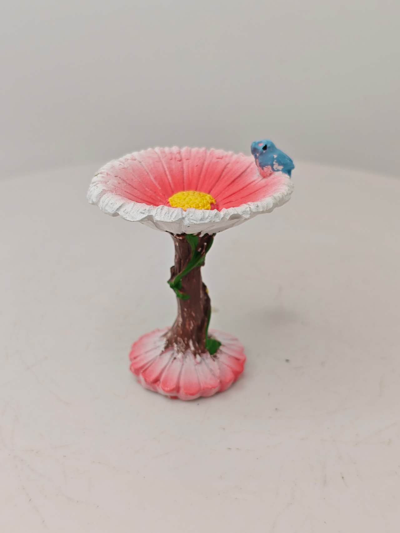 Flower bird bath fairy garden accessories fairy garden decor