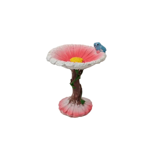 Flower bird bath Fairy Garden Accessories