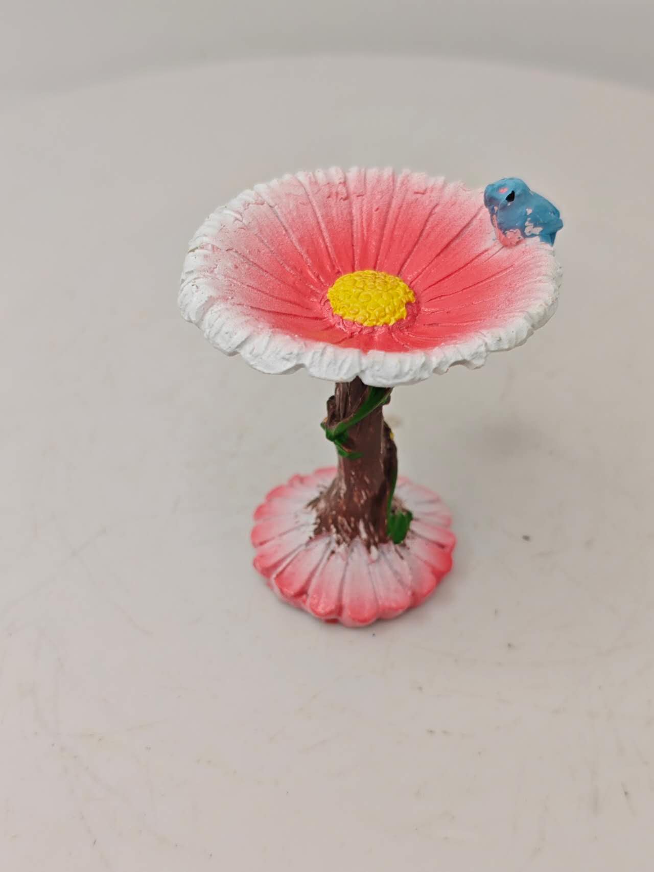 Flower bird bath fairy garden accessories fairy garden decor