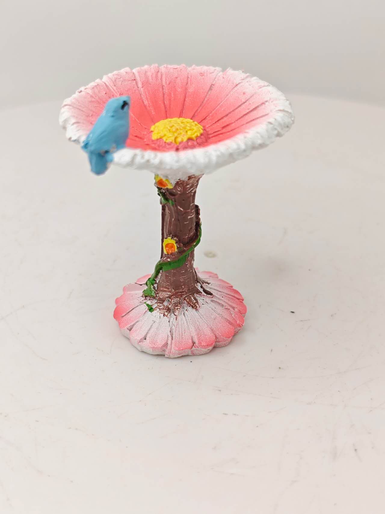Flower bird bath fairy garden accessories fairy garden decor