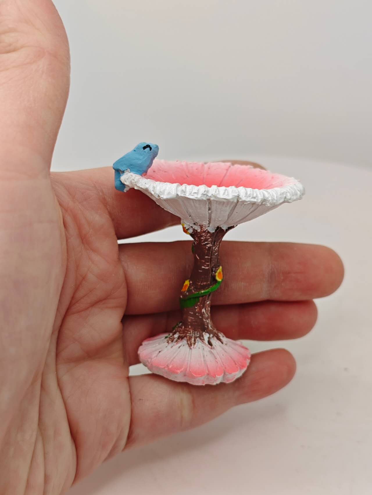 Flower bird bath fairy garden accessories fairy garden decor
