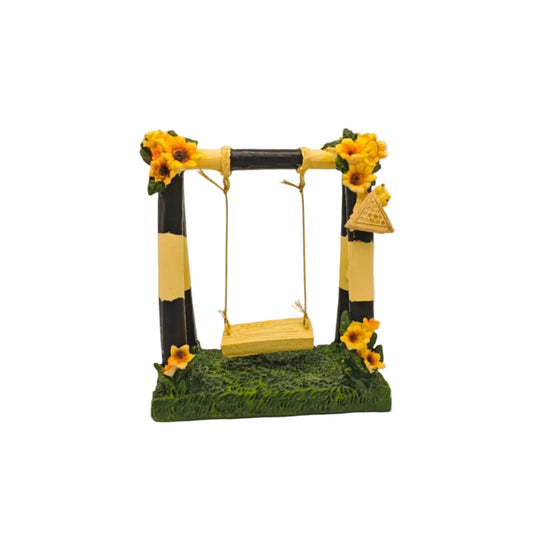 Fairy Garden Accessories Swing with flowers
