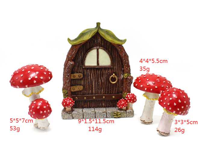 Glow in the dark door fairy garden kit