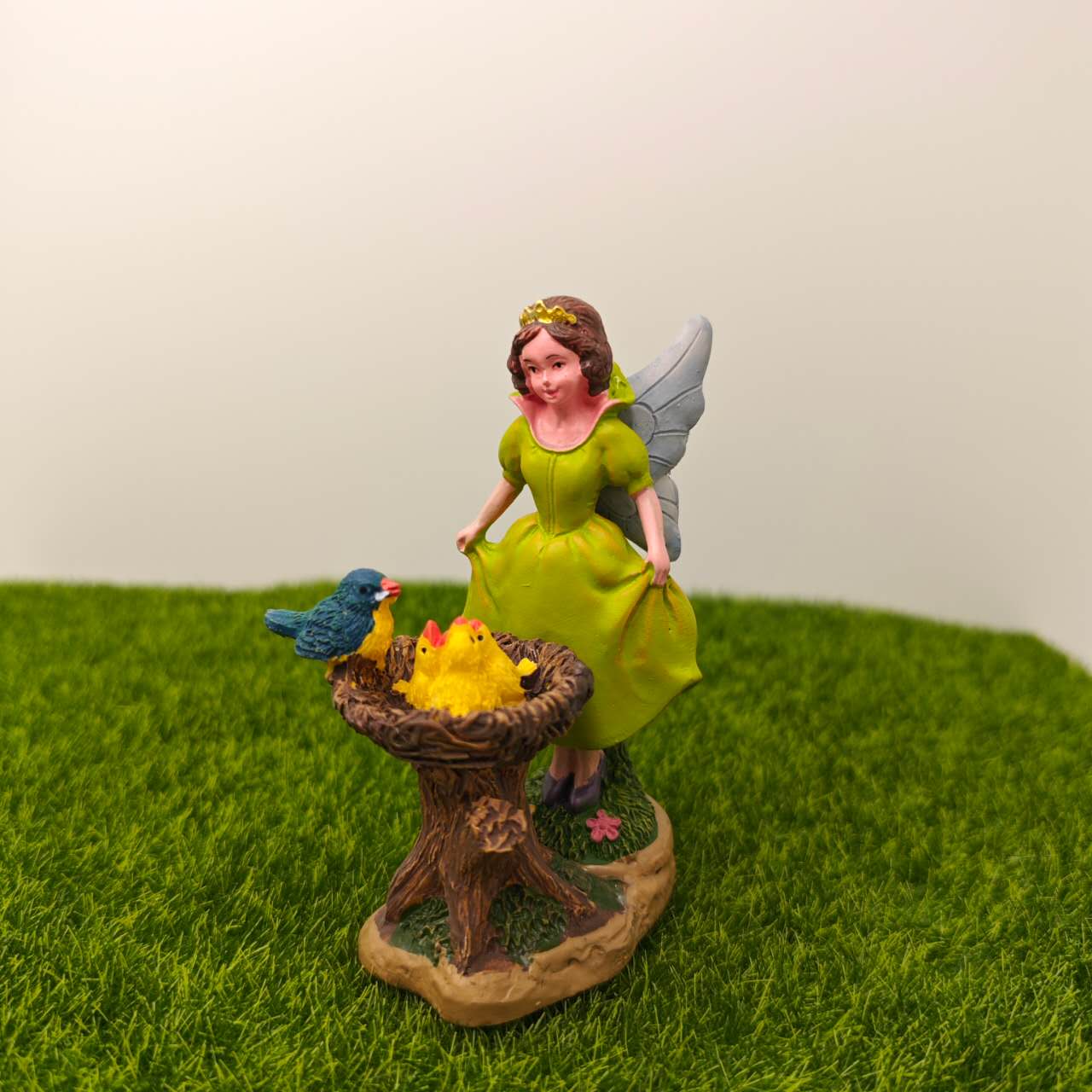 Fairy Garden Figurines Fairy Feeding Birds