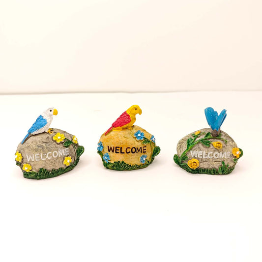 Fairy Garden Accessories Welcome Stone