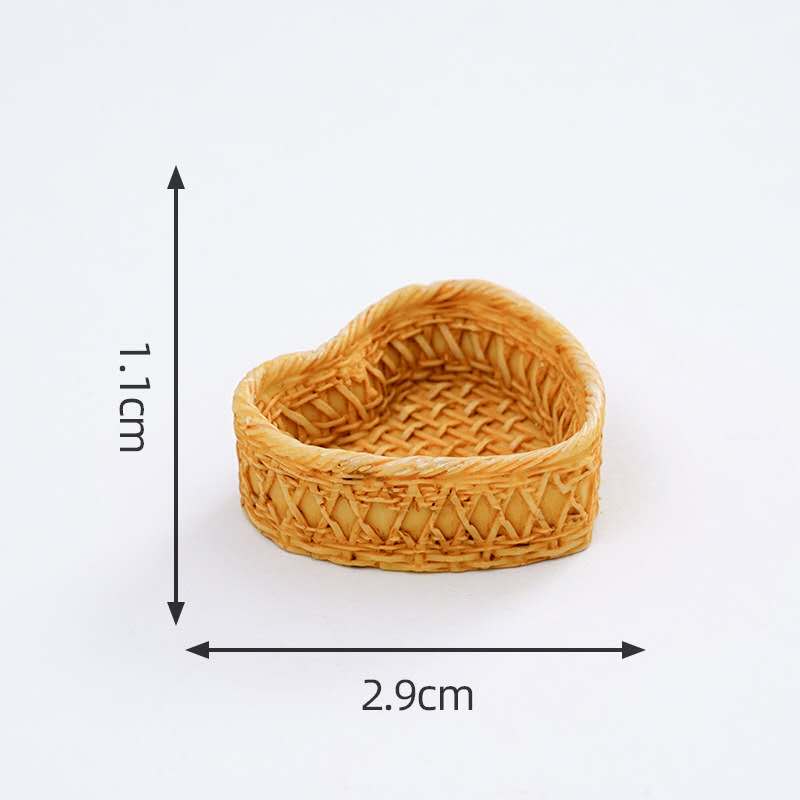 Fairy Garden Accessories Heart Shape Basket