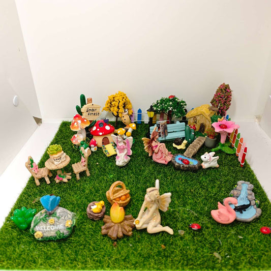 45Pcs Mini Fairy Garden Kit