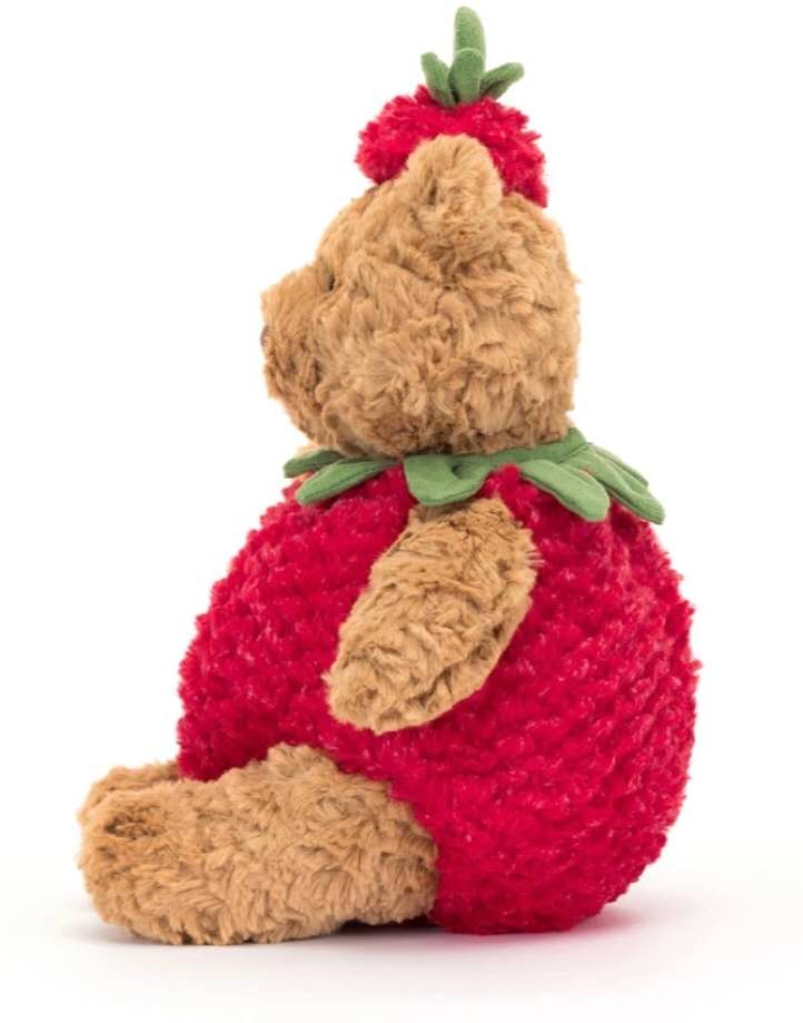 Jellycat Bartholomew Bear Strawberry Outfit 26cm