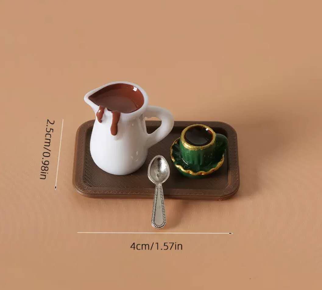 Fairy Garden Accessories Coffee Cup Set