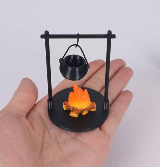 Fairy Garden Accessories campfire pot set fire