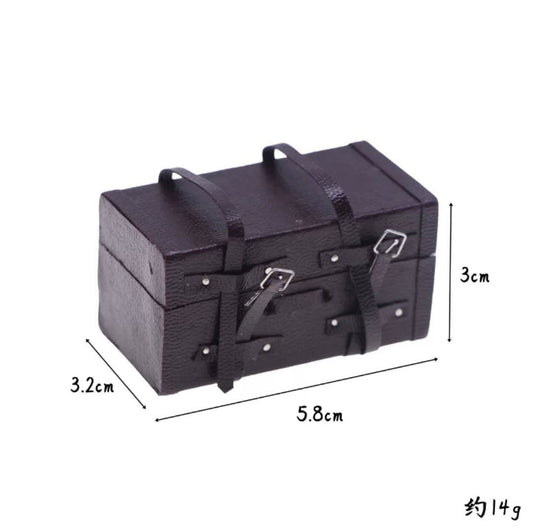 Fairy Garden Accessories wooden luggage case box suitcase
