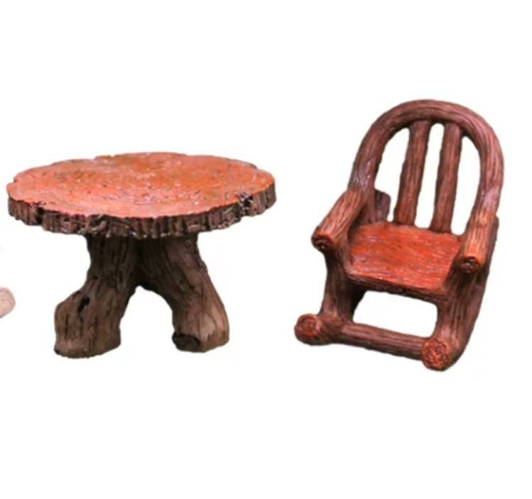 Fairy Garden Accessories table and chair