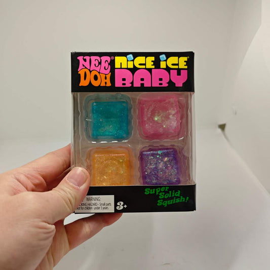 NeeDoh Nice Ice Baby – 4 Pack Glitter Cubes