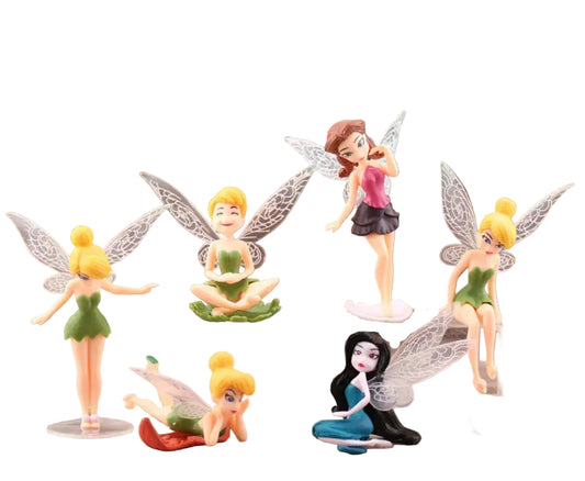 6PCS Fairy Garden Figurines Fairies Miniature Decoration for Indoor & Outdoor Fairy Gardens