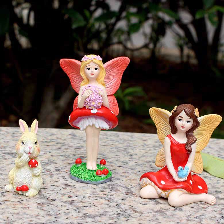 3PCS Fairy Garden Kit Figurines Fairies Birthday Gift Accessories
