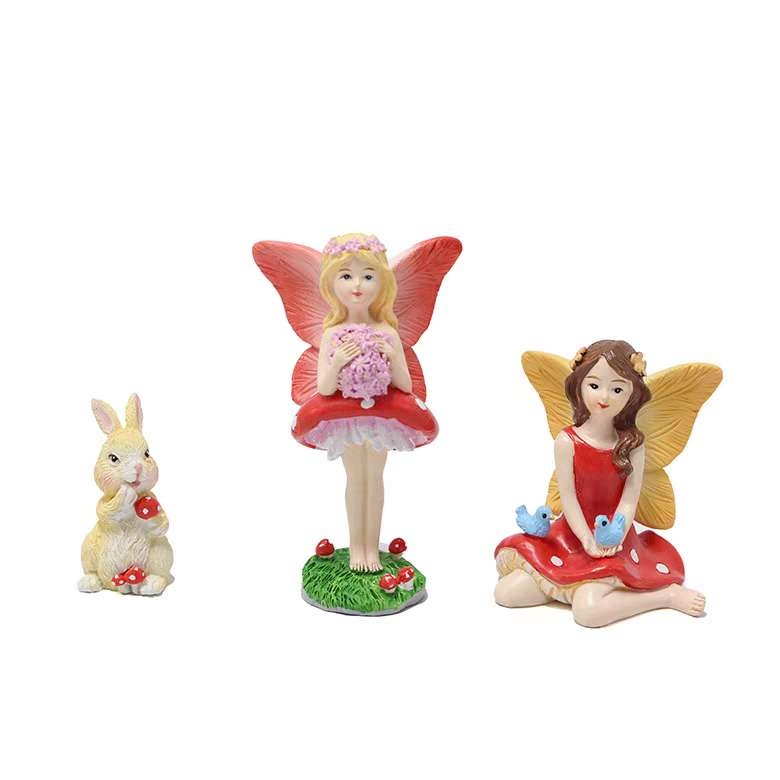 3PCS Fairy Garden Kit Figurines Fairies Birthday Gift Accessories