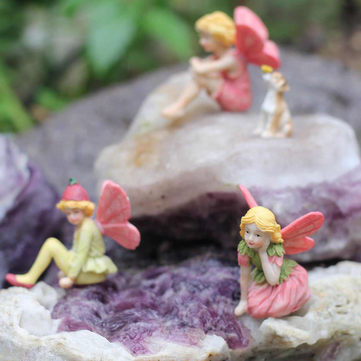 4pcs Fairy Garden Figurines Kits Fairies