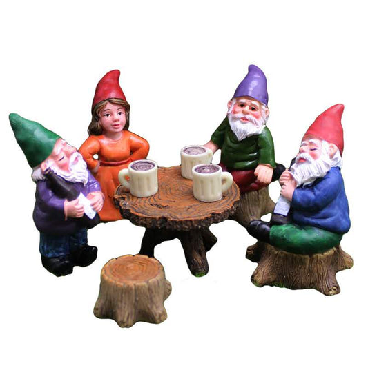 6PCS Gnomes and Fairy Fairy Garden Accessories Set – Miniature Fairy Garden Decoration Kit for Indoor & Outdoor Display