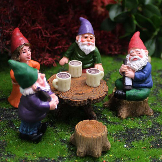 6PCS Gnomes and Fairy Fairy Garden Accessories Set – Miniature Fairy Garden Decoration Kit for Indoor & Outdoor Display