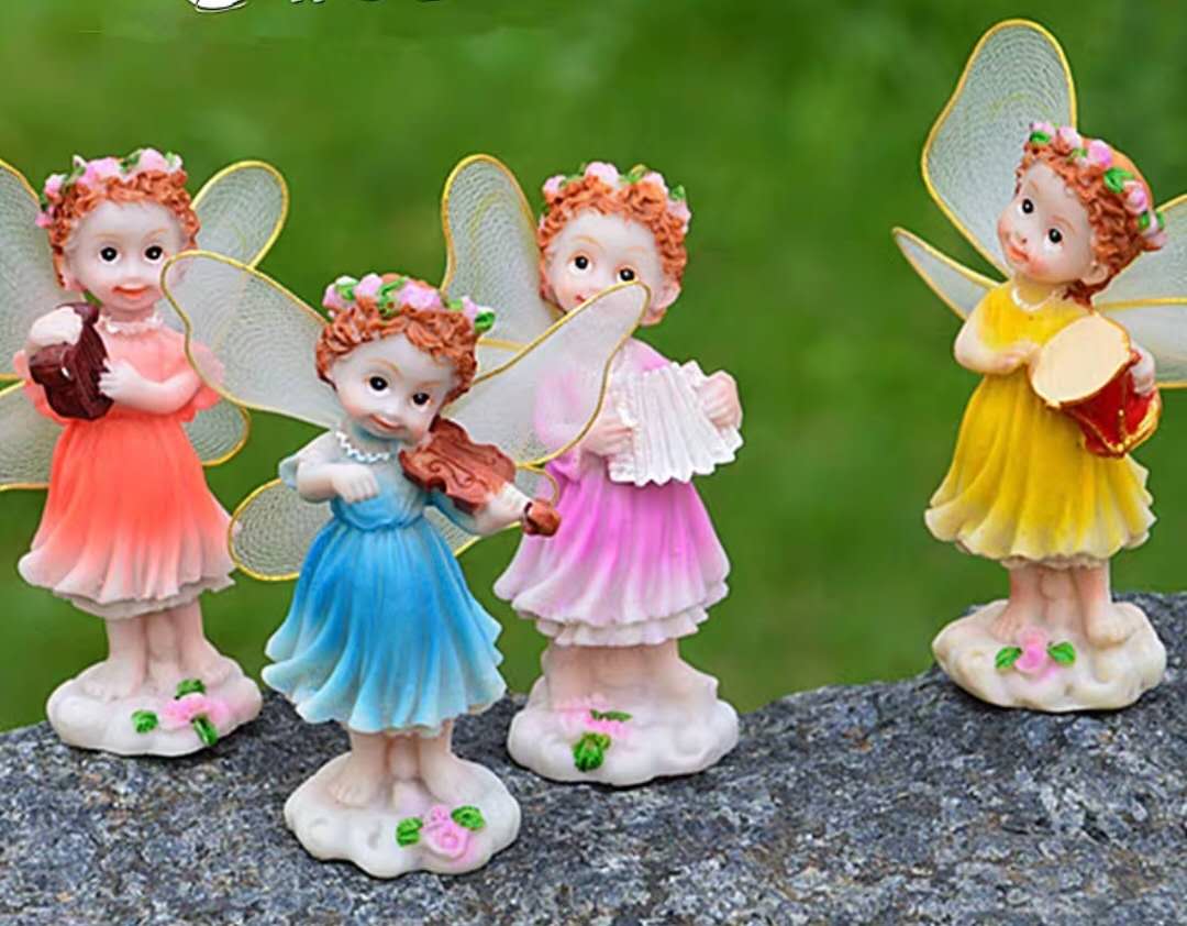 Fairies Playing Instruments Fairy Garden Figurines