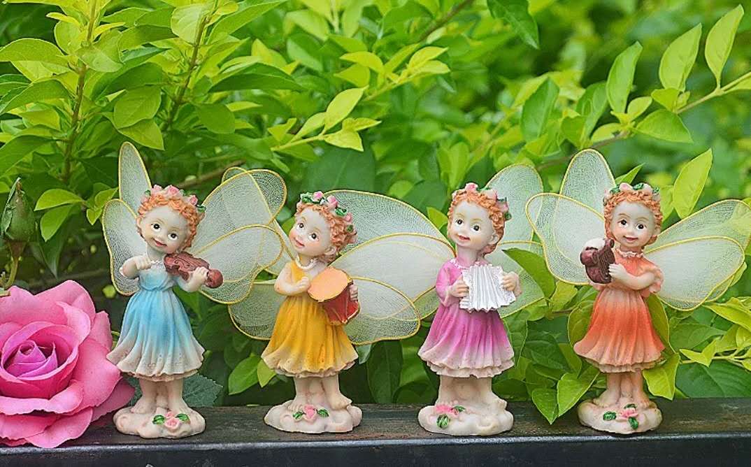 Fairies Playing Instruments Fairy Garden Figurines