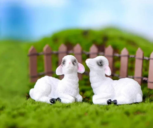 Fairy Garden Accessories Animals White Goat