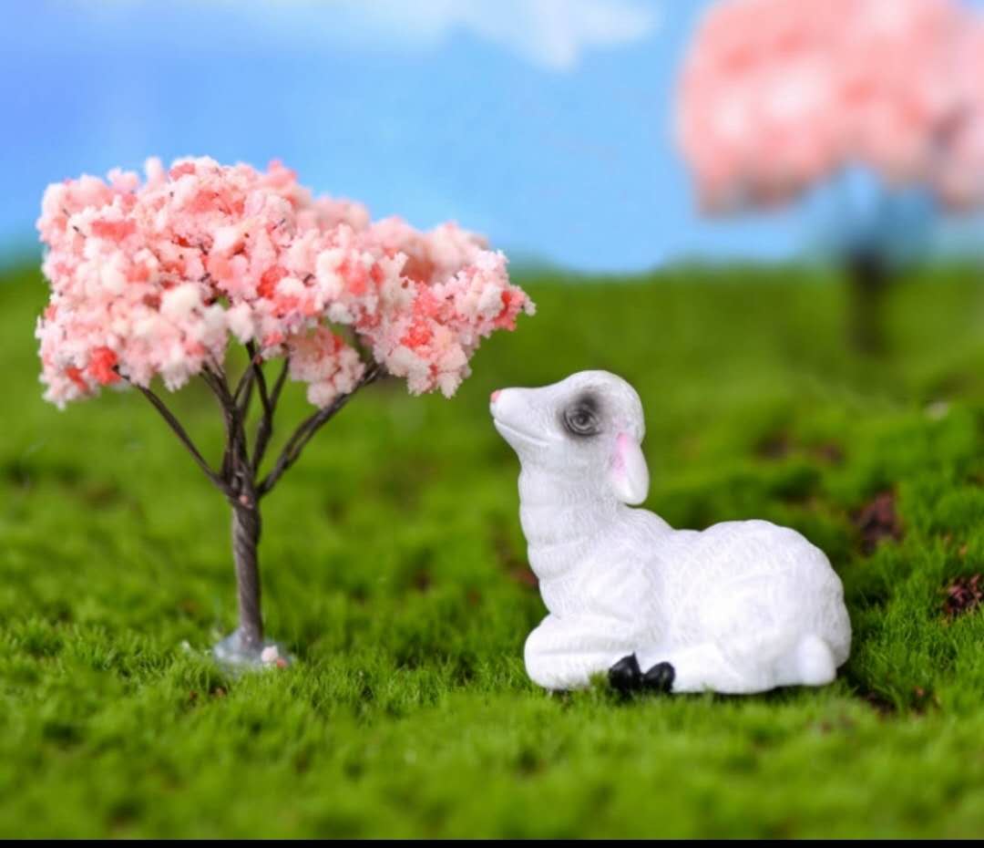 Fairy Garden Accessories Animals White Goat