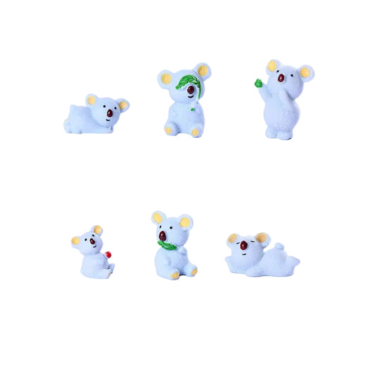 Koala Miniature Fairy Garden Animal Figurine – Resin Animal Decoration for Fairy Gardens