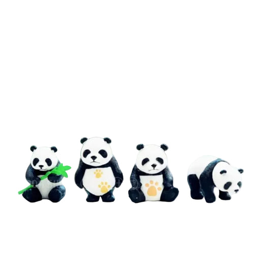 Panda Miniature Fairy Garden Animal Figurine – Resin Animal Decoration for Fairy Gardens