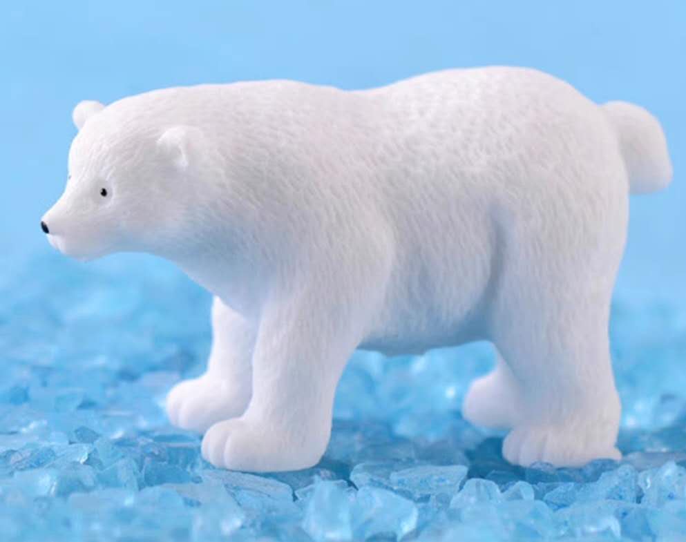 4PCS Fairy Garden Accessories Animals Polar Bears