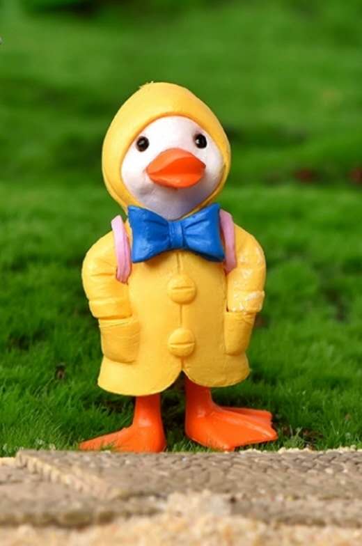Fairy Garden Accessories Animals Raincoat Ducks